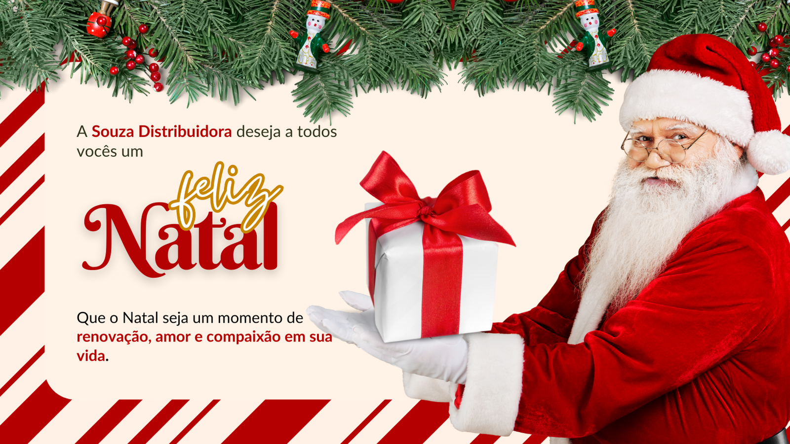 Capa para facebook promoção de natal colorido